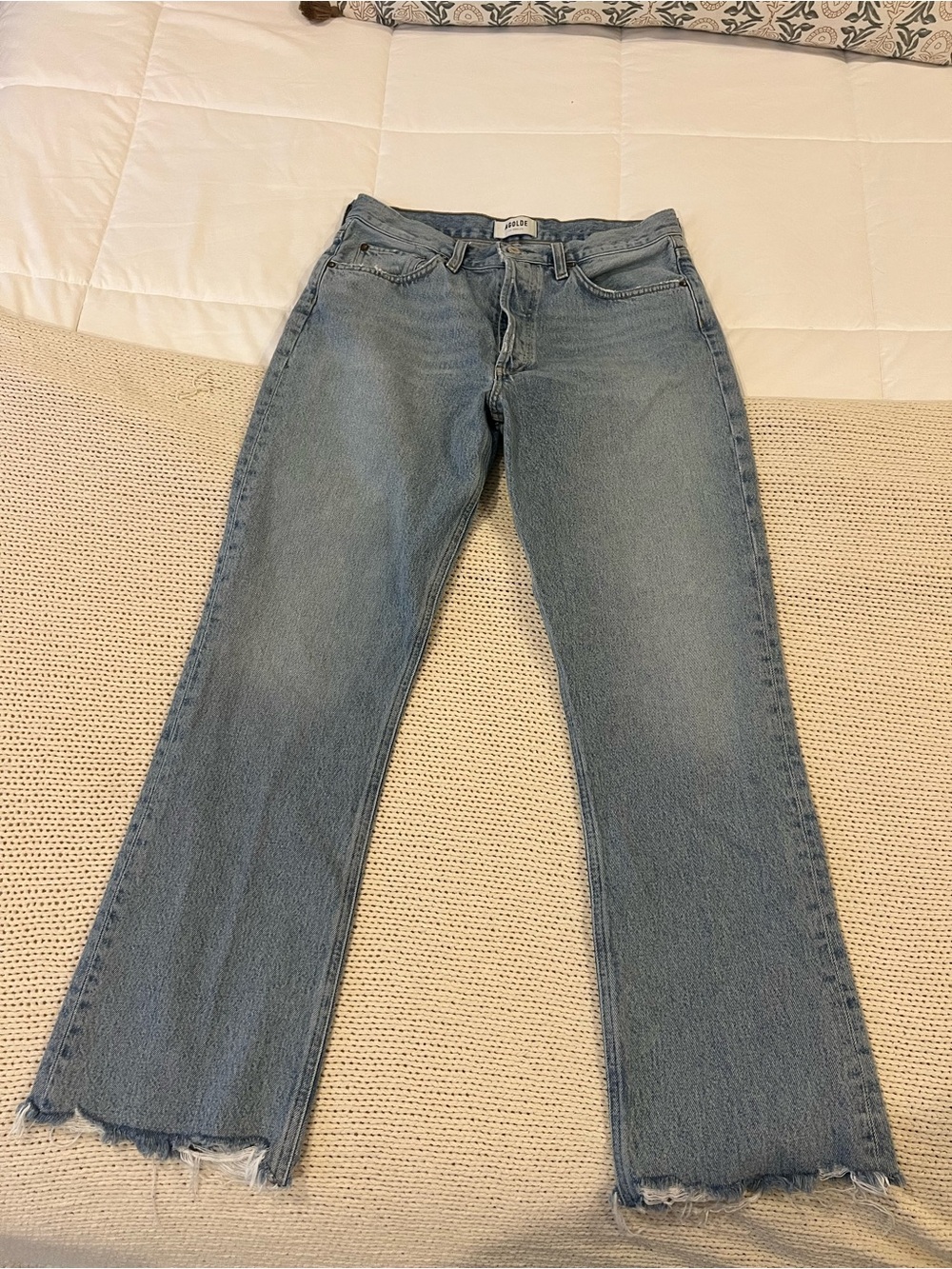 Agolde Jeans with Raw Hem